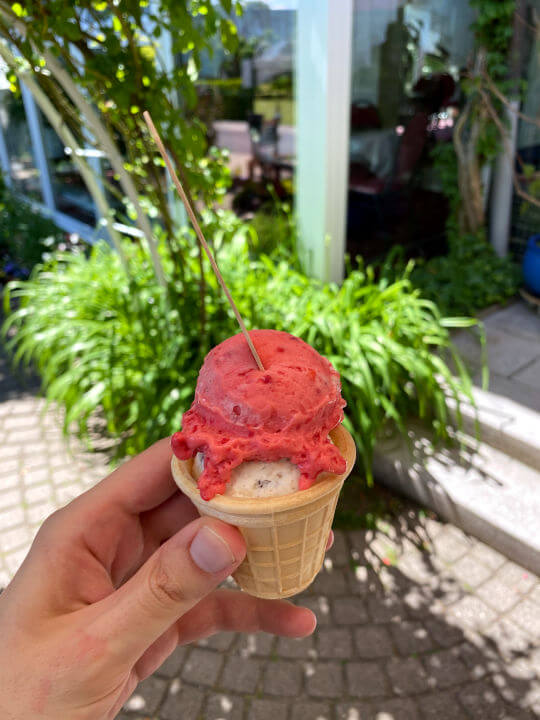 Hausgemachtes Eis im Eisgarten Buchholz in Falkenhagen