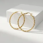 Gold-twisted-hoop-earrings-with-rope-texture-design-for-women