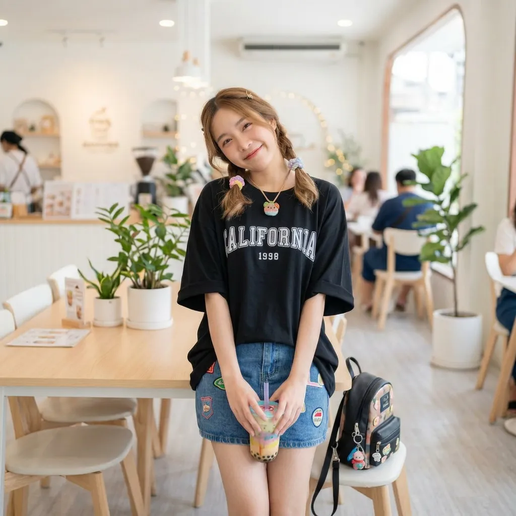 Black-oversized-typography-print-tshirt-for-women-with-half-sleeves-and-round-neckline