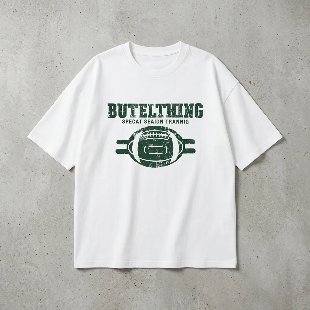 White-oversized-graphic-tshirt-with-green-football-print-and-half-sleeves-for-women