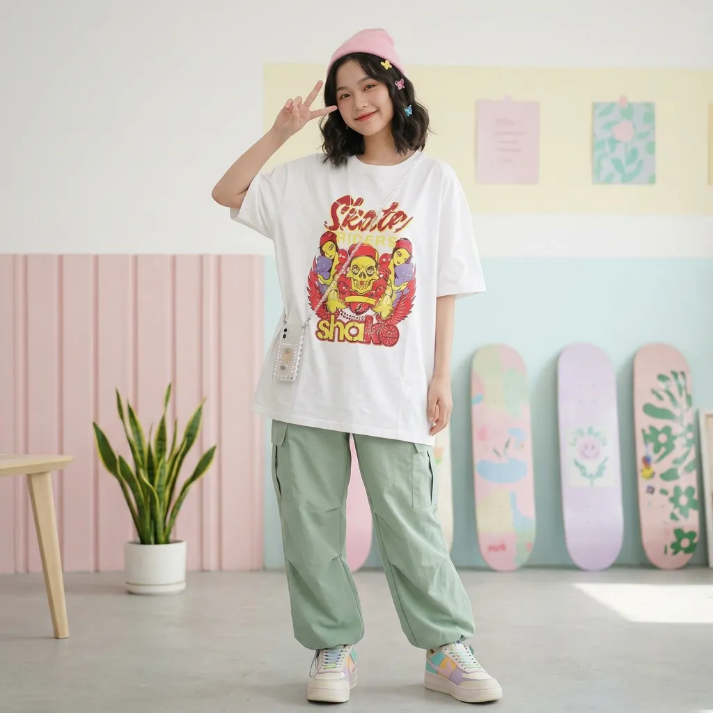 White-graphic-print-tshirt-with-belive-typography-and-vibrant-sacred-heart-artwork-for-women