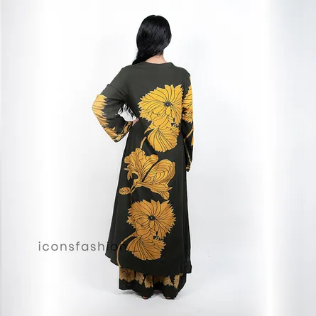 Women's floral printed kurta set - Image 3