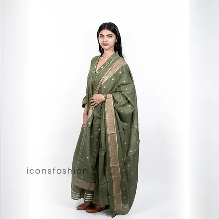 Elegant Anarkali Kurta Set with Dupatta - Image 3