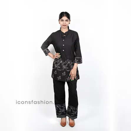 Women's Floral Embroidered Co-Ord Set - Image 5