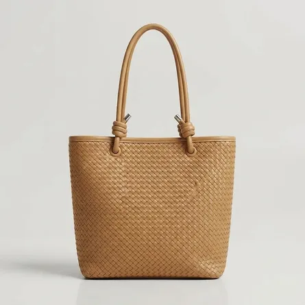Women Olive Green Woven Tote Bag