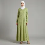 Sage-green-maxi-dress-with-gold-foil-botanical-print-and-long-sleeves