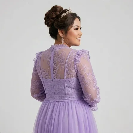 Women's Tulle Gown Dressess for Women - Image 5
