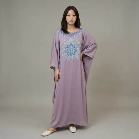 Dusty-lavender-embroidered-full-length-modest-abaya-for-women
