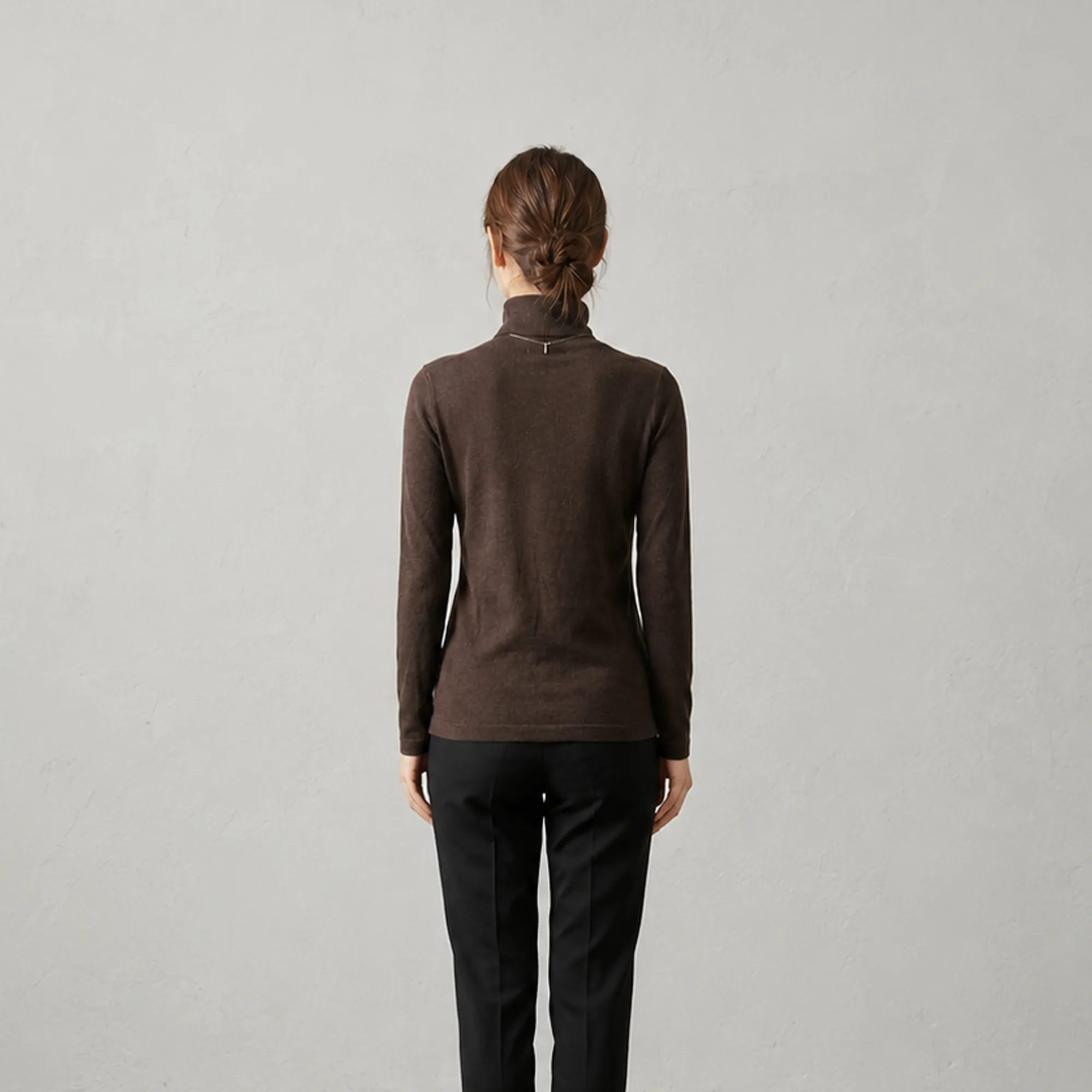 brown-high-neck-full-sleeve-top-for-women-slim-fit-turtle-neck-casual-basic-t-shirt