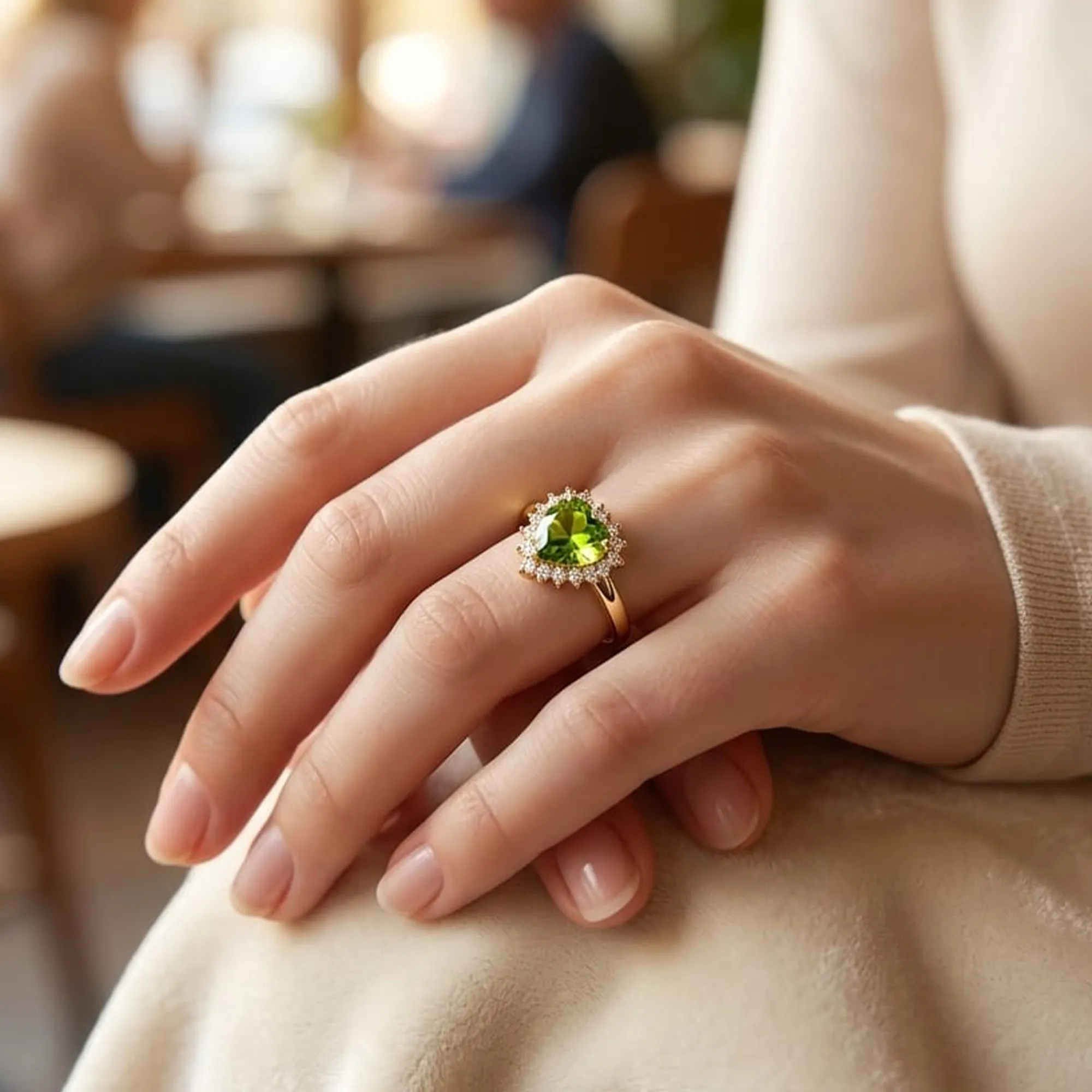 gold-plated-green-heart-halo-crystal-ring-for-women