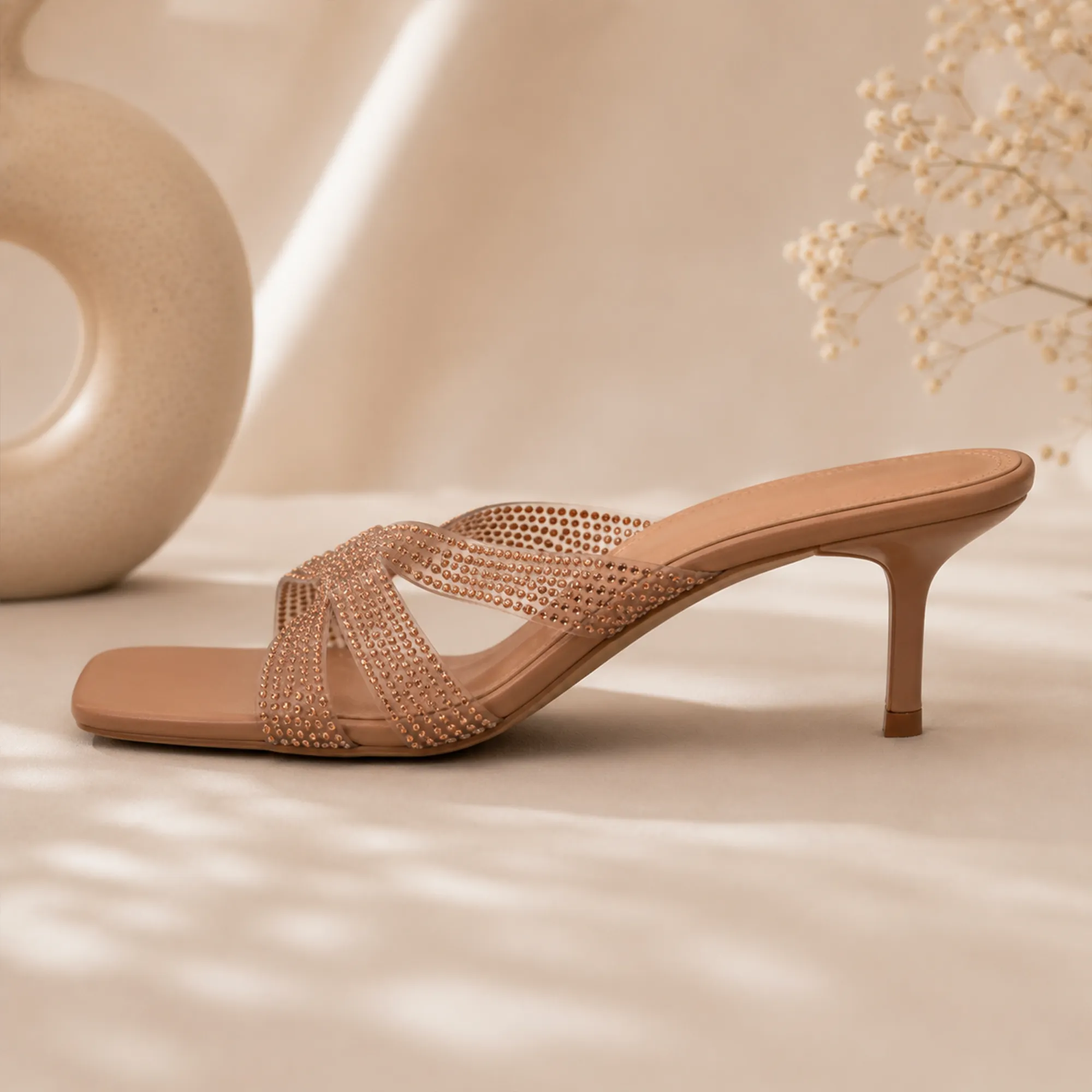Nude-rhinestone-cross-strap-kitten-heel-sandals-for-women-square-toe-slip-on-party-footwear
