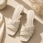 White-braided-square-toe-block-heel-slip-on-mules-for-women
