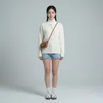 White-ribbed-knit-high-neck-cardigan-for-women-button-front-long-sleeve-casual-sweater