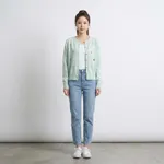 Mint-green-cherry-embroidered-knit-button-front-cardigan-sweater-for-women-with-full-sleeves