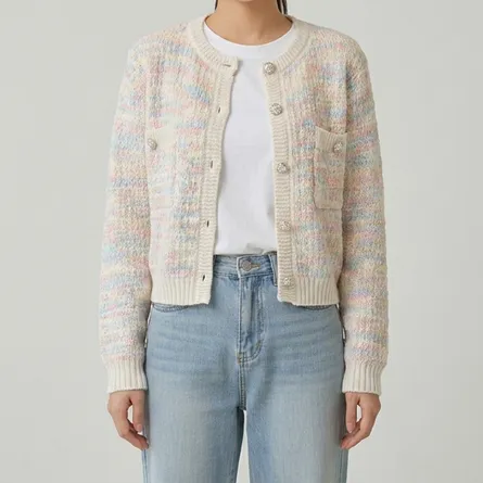 cream-pastel-tweed-knit-button-front-cardigan-sweater-for-women-with-front-pockets