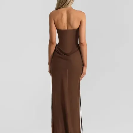 Strapless Corset Maxi Dress for Women - Image 4