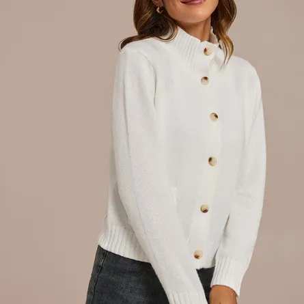 Women's Ribbed Knit Cardigan - Image 3