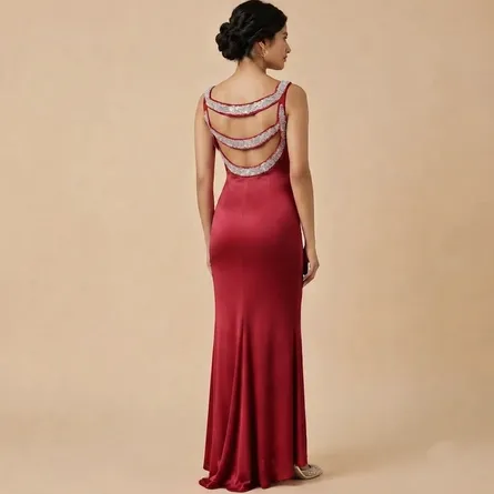 Women's Mermaid Evening Gown - Image 4