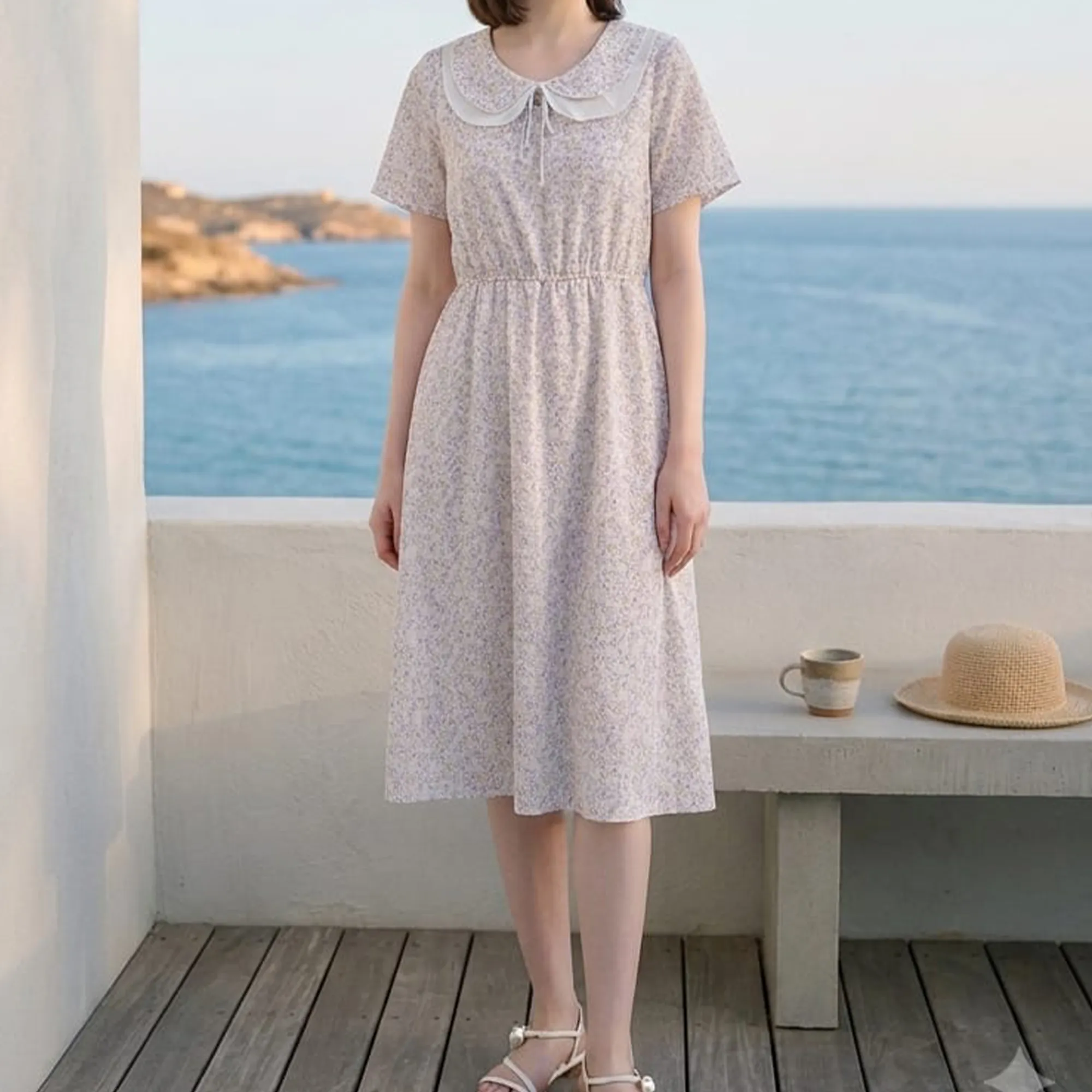 pastel-floral-midi-dress-for-women-with-peter-pan-collar-and-short-sleeves