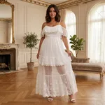 White-off-shoulder-lace-maxi-dress-with-spaghetti-straps-tiered-skirt-and-floral-embroidery