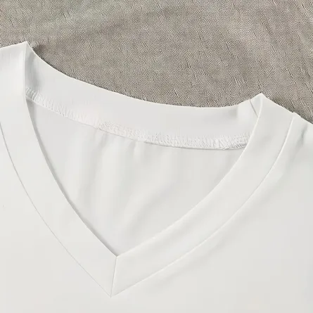 Women's Slim Fit V-Neck "NY" Logo Crop Top - Image 5
