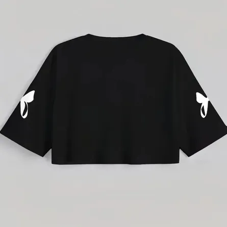 Women's V-Neck Number "28" Cropped Sports Jersey Overview - Image 4