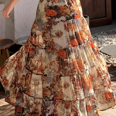 Boho Bloom Maxi Skirt