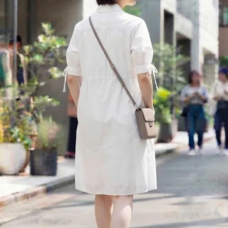 Chic Pleated Button-Down Midi Dress - Image 5