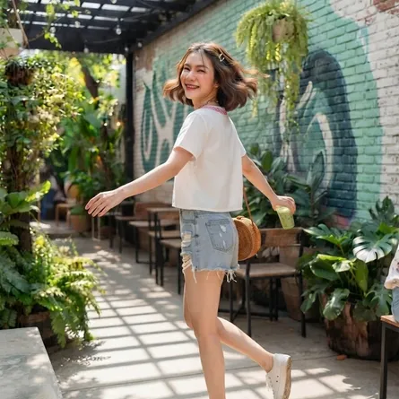 Boho-Chic Embroidered Short-Sleeve Top - Image 4