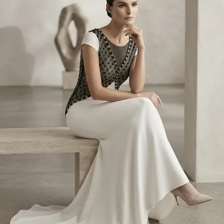 The "Aria" Gown: Modern Illusion Bodice Mermaid Dress - Image 4