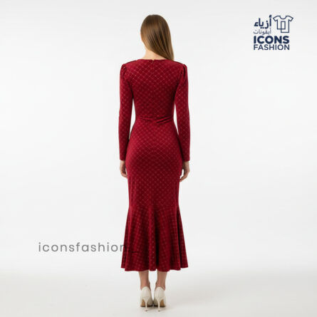 Party wear dress for women | Women velvet mermaid dress | Ladies stylish gown - Image 3