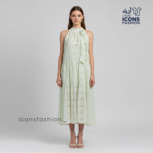 Mint-green-women-lace-midi-dress-halter-neck-tiered-sleeveless-summer-wear-dress