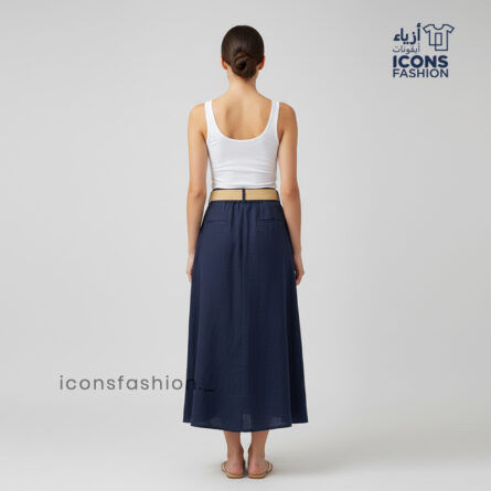 Women long flared skirt | Ladies high-waist maxi skirt | Women A-line skirt - Image 3