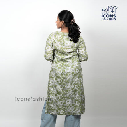 Women floral printed kurti | Ladies daily ethnic long kurti | Women straight kurti - Image 3