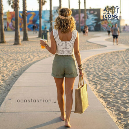Crochet Crop Top for Women | Sleeveless Summer Beachwear Top - Image 3