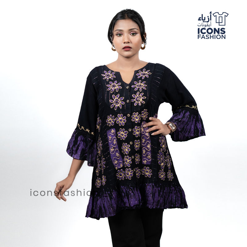 violet-embroidered-ethnic-dress-for-women-with-gold-detailing