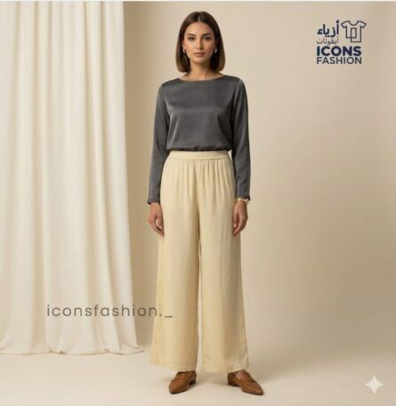 Women's wide-leg pants | Ladies' stylish straight-fit palazzo pants