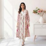White-A-line-Anarkali-kurta-dress