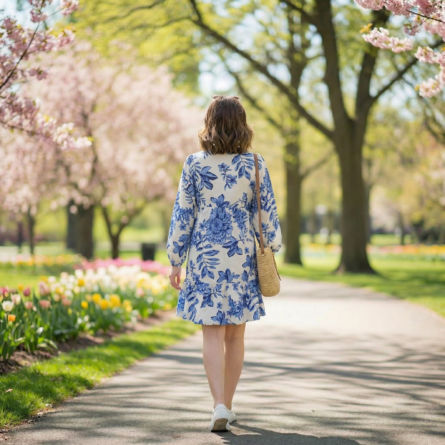 Women's floral printed mini dresses - Image 3