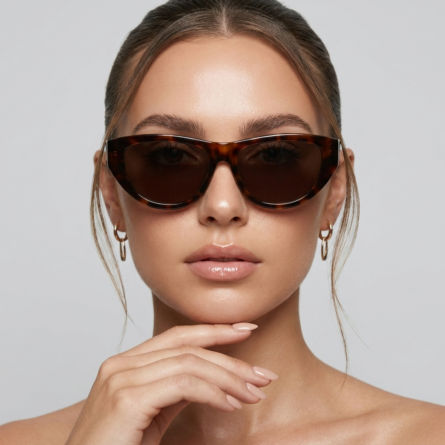 Women’s-oversized-cat-eye-sunglasses-with-tortoiseshell-frame-and-dark-tinted-lenses