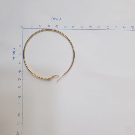 Women's gold-tone hoop earrings - Image 3