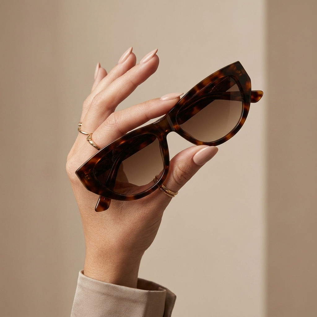 Women’s-oversized-cat-eye-sunglasses-with-tortoiseshell-frame-and-dark-tinted-lenses