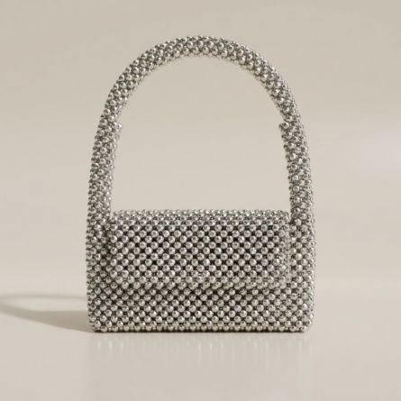 White-crystal-beaded-mini-handbag-with-top-handle-structured-evening-bag