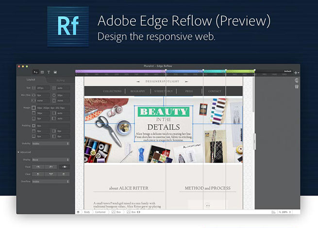 Programa Adobe Edge Reflow