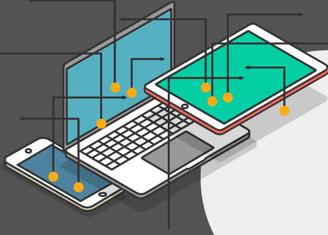 Ilustración para artículo sobre hipervínculos y experiencia de usuario