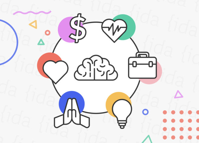 ícono de un cerebro con figuras a su alrededor que demuestra los cambios en los hábitos de nuestra vida.