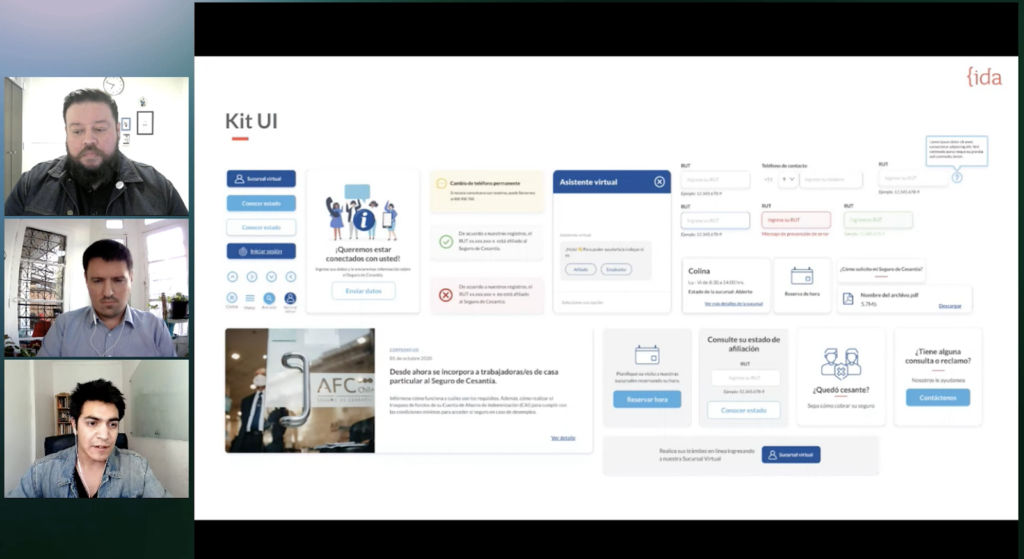 Rodrigo Vera, Juan Benítez y Luciano Cimino en la presentación de ILA21.