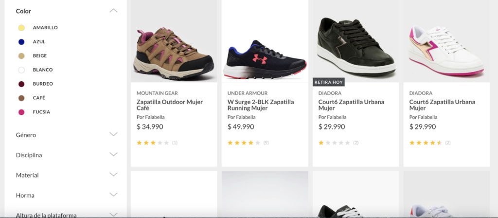 Aplicación de Filtros por color.