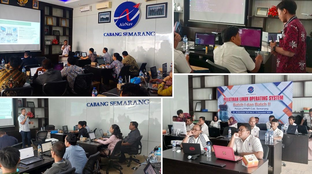 Inhouse Training Linux di AirNav Semarang