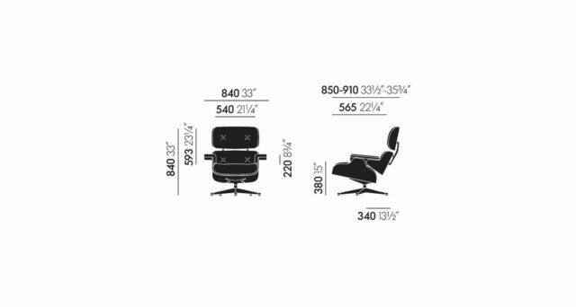 Vitra Lounge Chair présenté par Peverelli en 3D